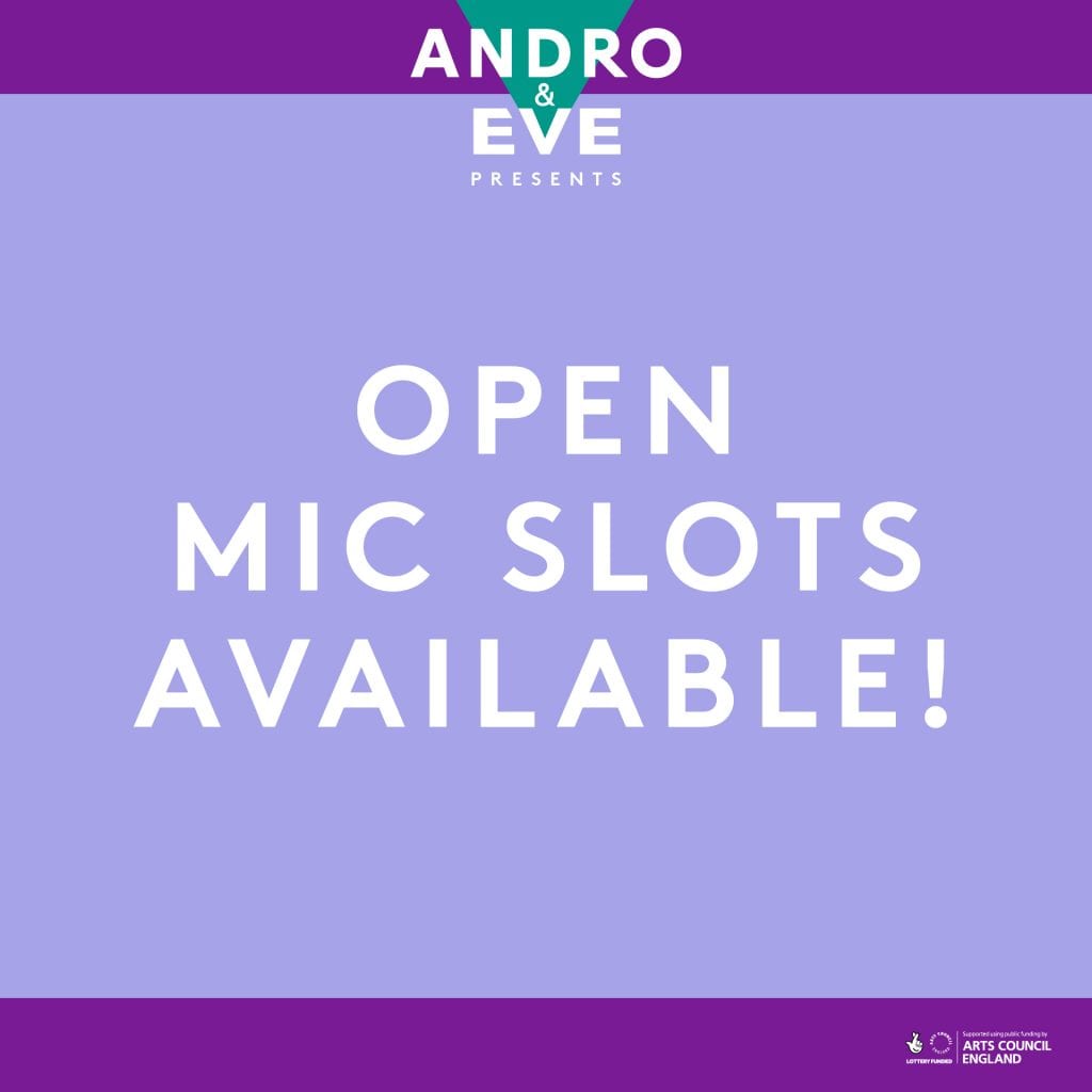 Open mic slots available